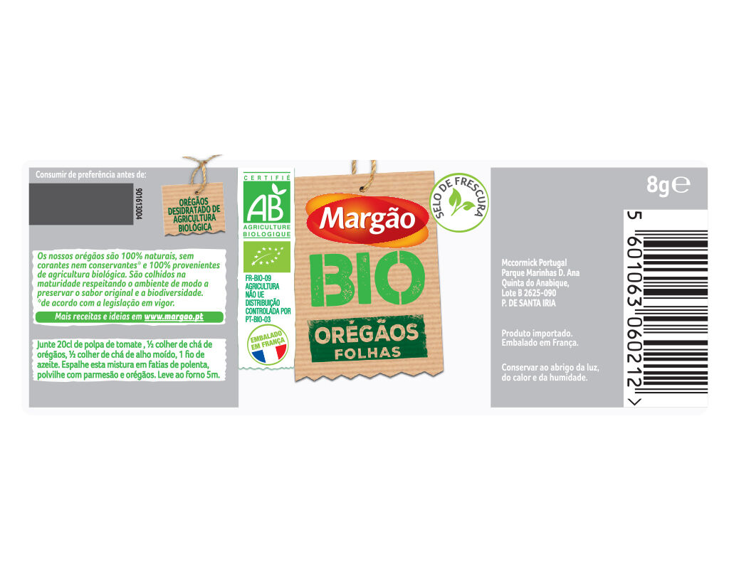 OREG&Atilde;OS FOLHA MARG&Atilde;O BIO 8G image number 1