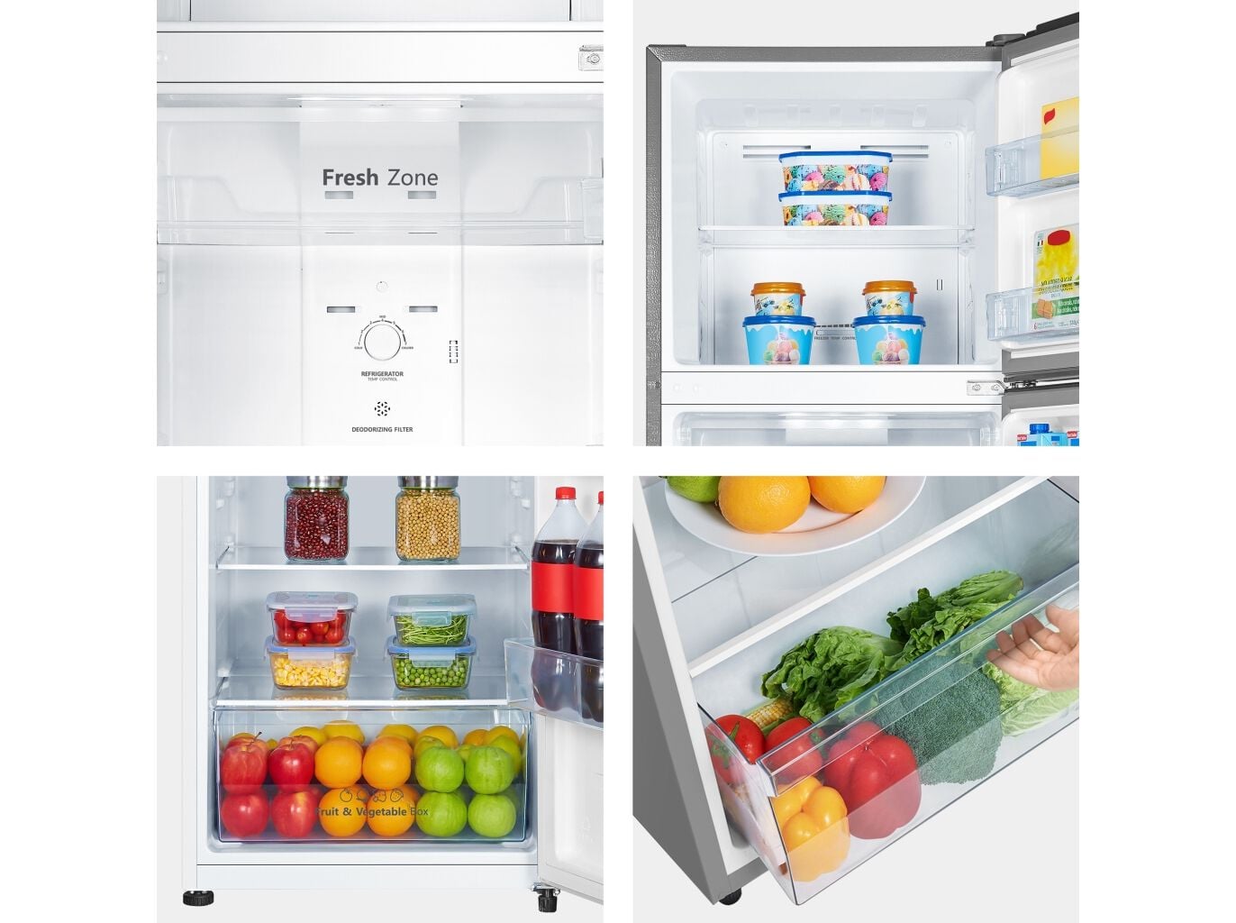FRIGOR&Iacute;FICO 2 PORTAS HISENSE RT422N4ACE (NO FROST E 169CM 325L LOOK INOX image number 4