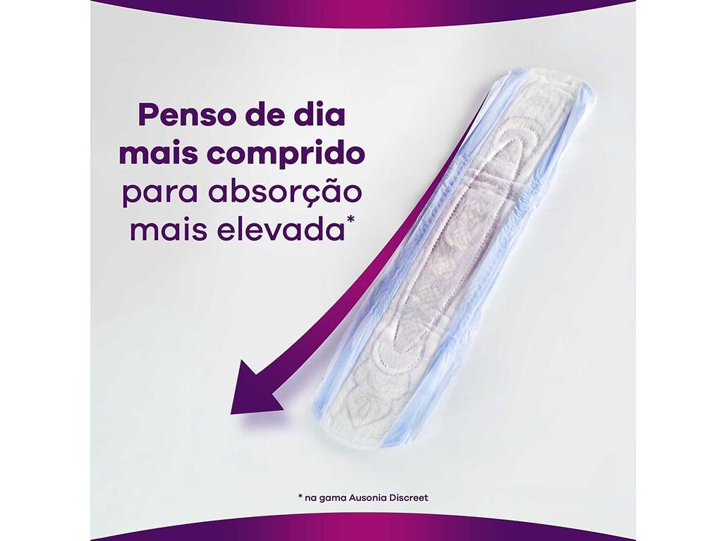 PENSOS INCONTIN&Ecirc;NCIA MAXI NOITE AUSONIA DISCREET 12 UN image number 3