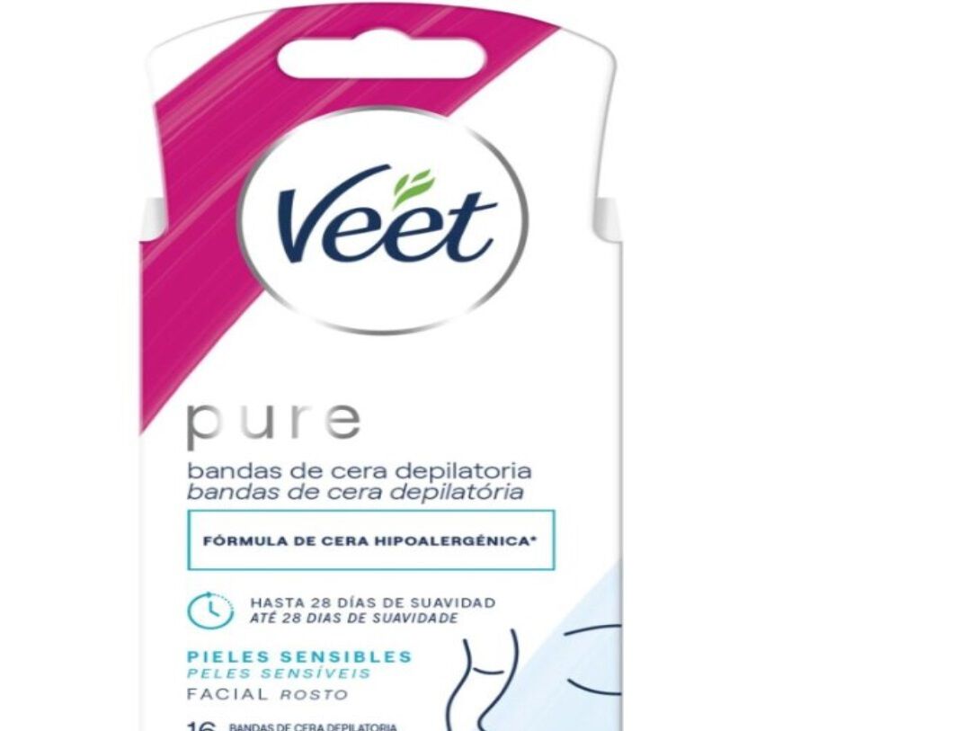 CERA FRIA FACIAL VEET PURE 16 BANDAS