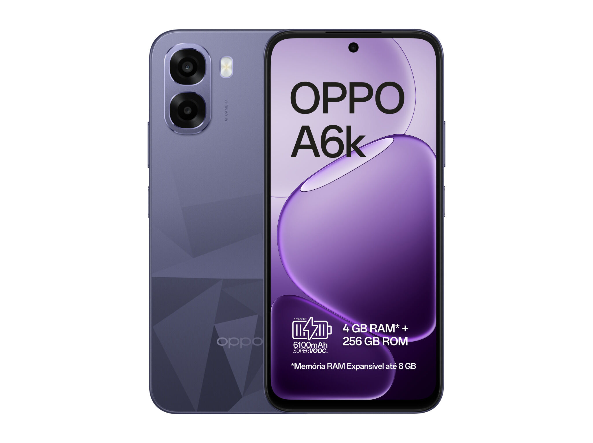 SMARTPHONE OPPO A6K PRETO CRISTAL 4/256GB