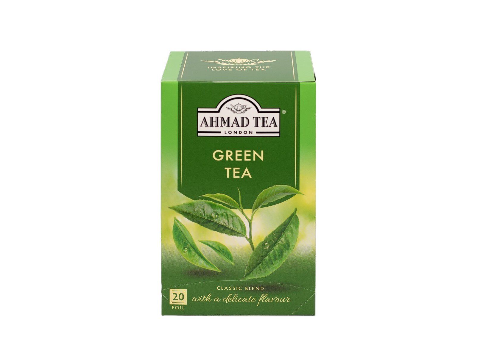 CH&Aacute; AHMAD GREEN TEA ORIGEM REFER&Ecirc;NCIA 894 20 SAQUETAS