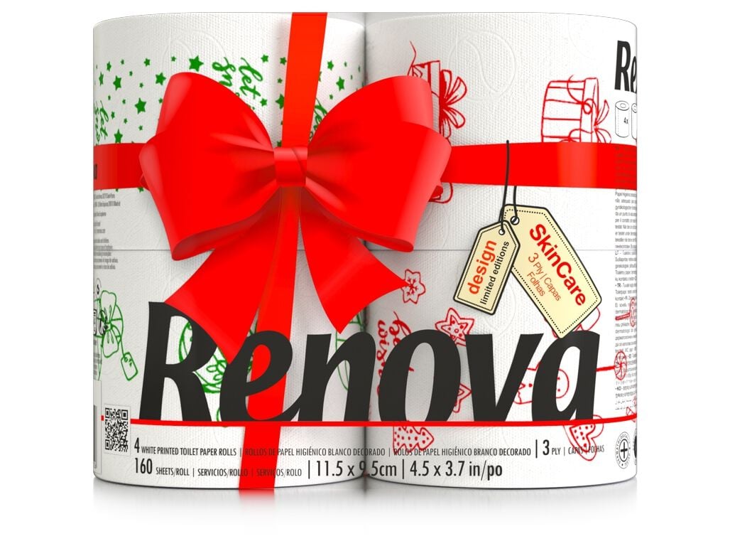 PAPEL HIGI&Eacute;NICO RENOVA DECORADO NATAL 3 FOLHAS 4R image number 0