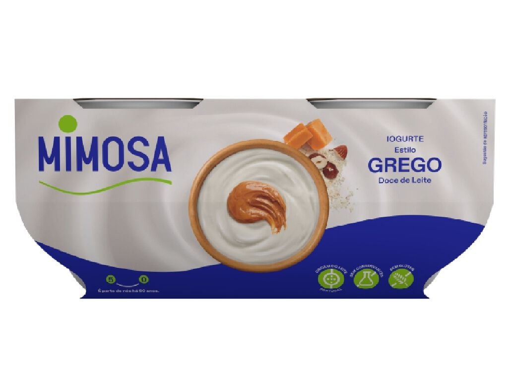 IOGURTE GREGO MIMOSA BATIDO DOCE DE LEITE 4X110G image number 0