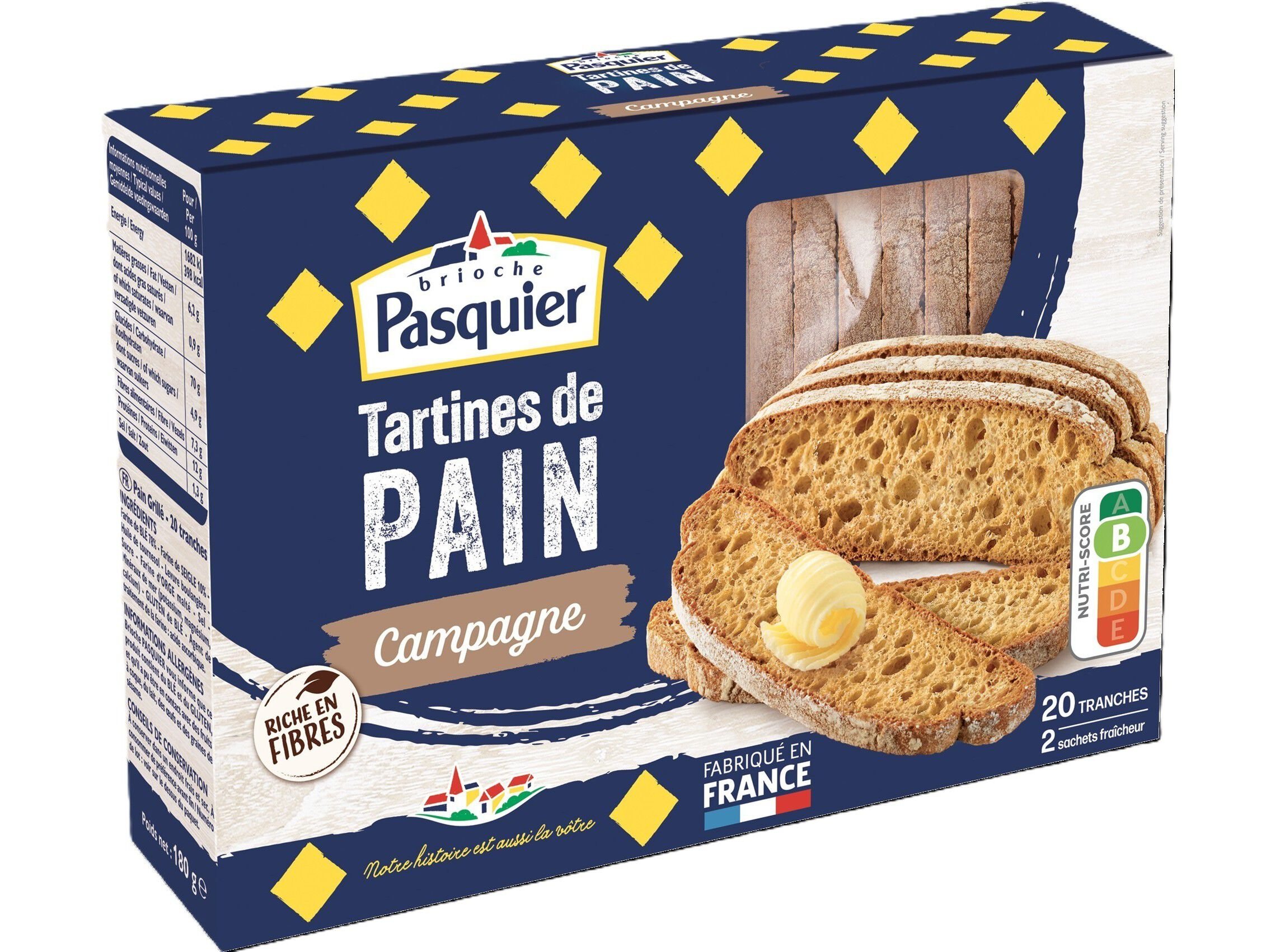 TOSTA BRIOCHE PASQUIER CHAPATA 180 G image number 0