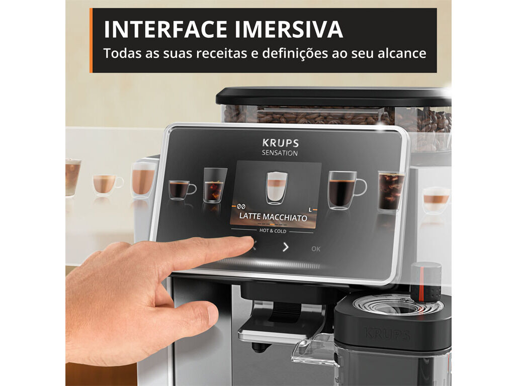 M&Aacute;QUINA CAF&Eacute; EXPRESSO AUTOMATICA KRUPS EA918GE0 SENSATION ELITE image number 4