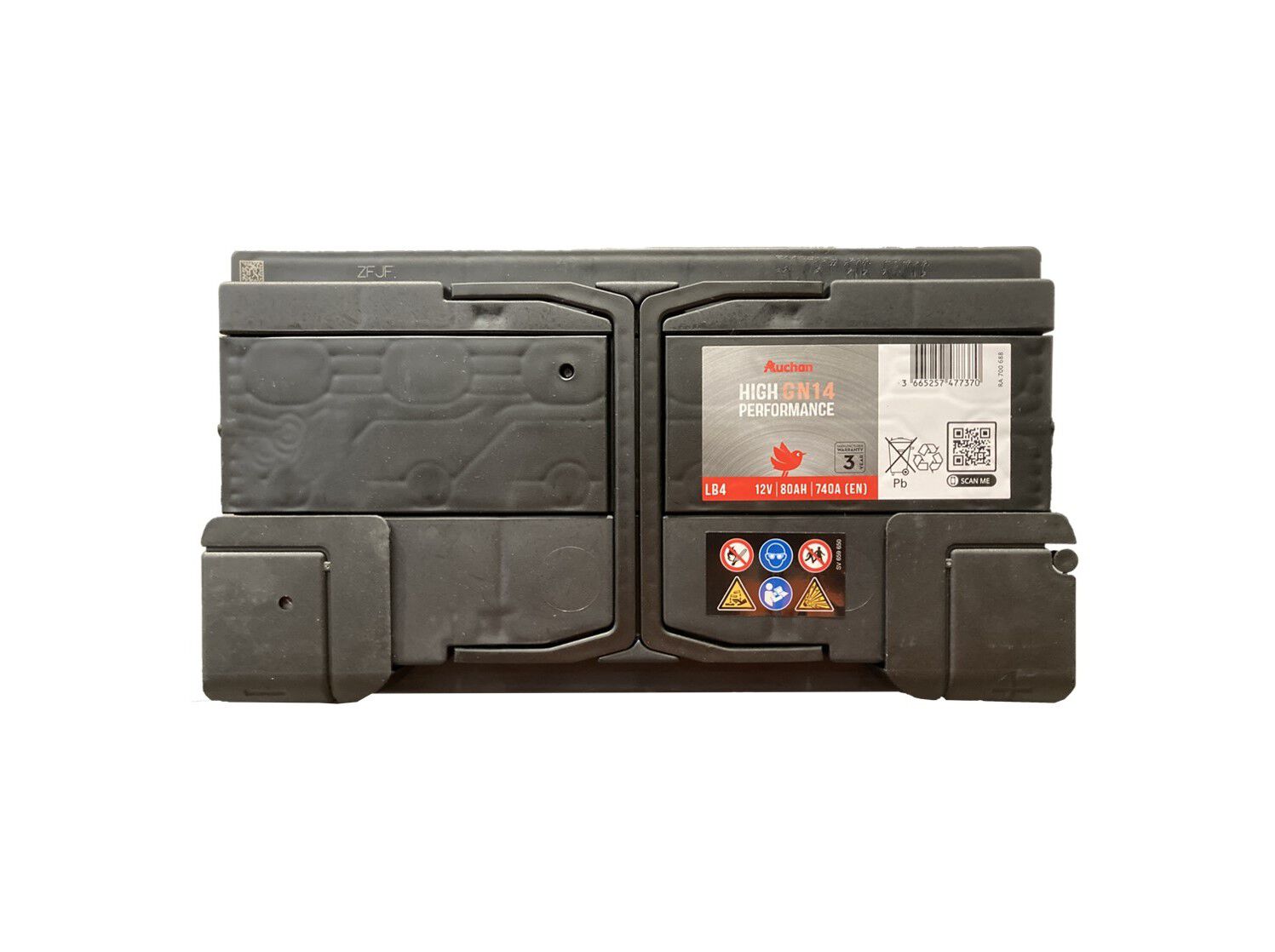 BATERIA AUTO AUCHAN GN14 80AH/740A image number 1