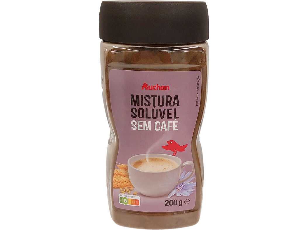 MISTURA SOL&Uacute;VEL AUCHAN:CEREAIS E CHICORIA 200G image number 0