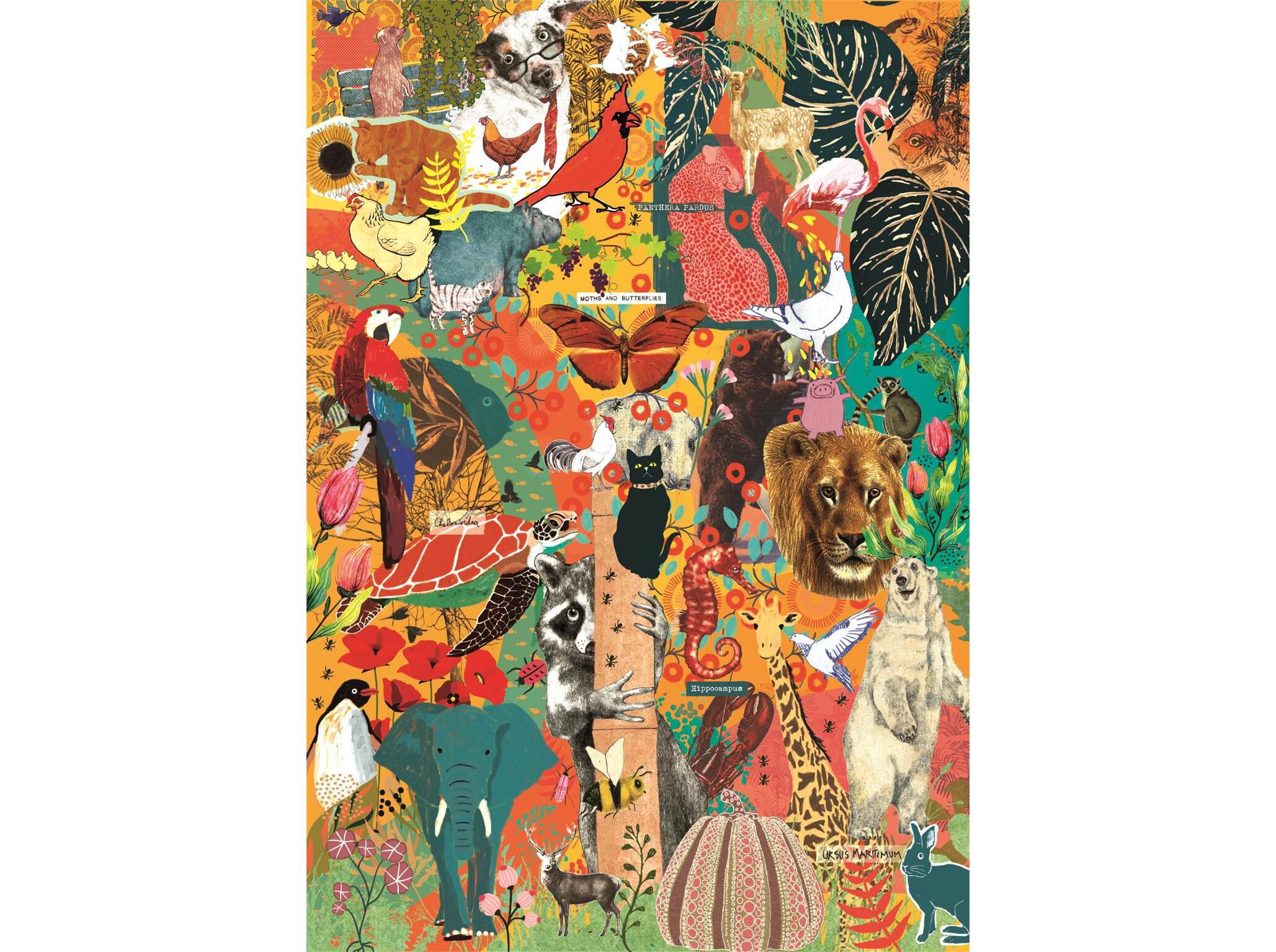 PUZZLE MORE IS MORE CLEMENTONI ANIMAL & BOTANICS 1000 PE&Ccedil;AS image number 1