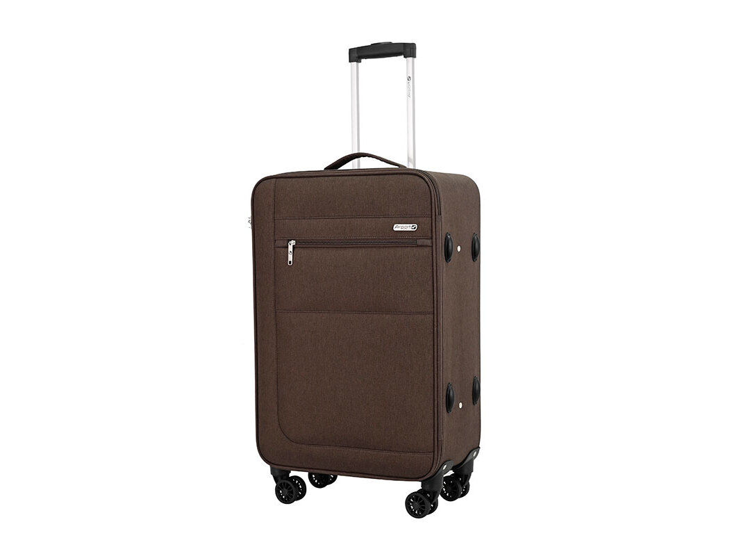MALA DE VIAGEM M&Eacute;DIA FLEX&Iacute;VEL AIRPORT CASTANHO 8 RODAS 65X40X22CM image number 0