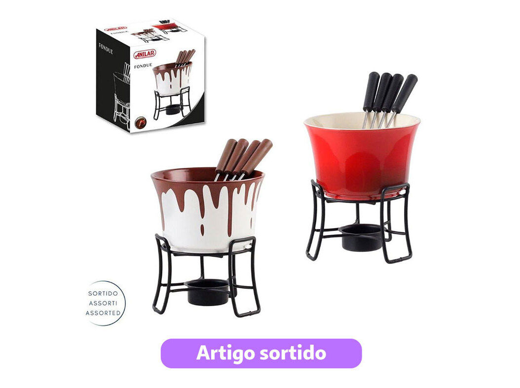 FONDUE PARA CHOCOLATE ANILAR 4 GARFOS MODELOS SORTIDOS image number 0