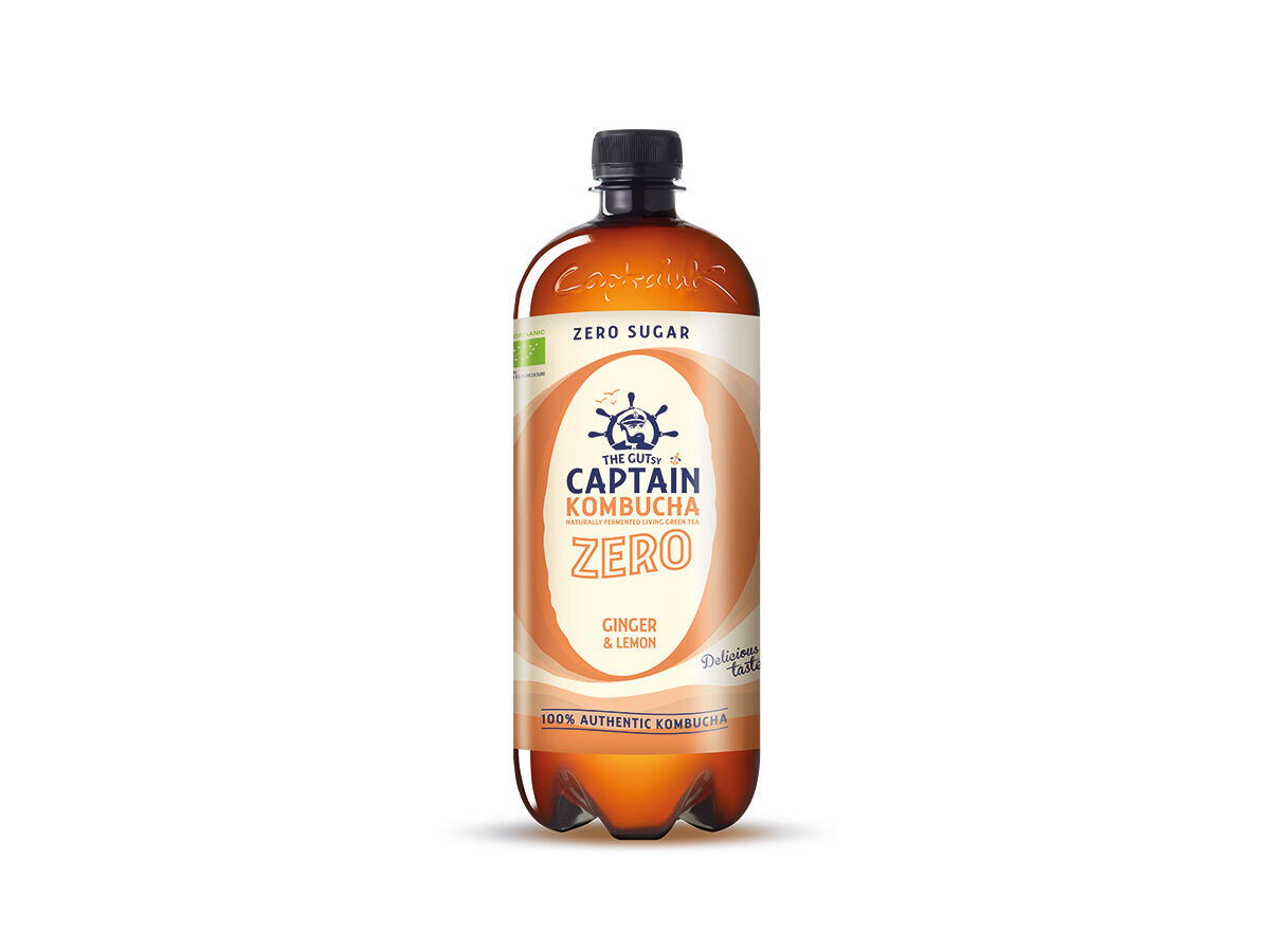 KOMBUCHA THE GUTSY CAPTAIN GENGIBRE LIM&Atilde;O ZERO BIO 1L (SDR) image number 1