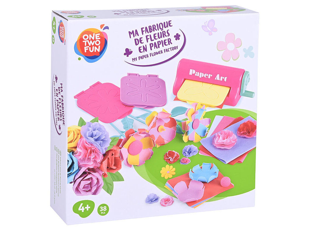 FAZ AS TUAS FLORES ONE TWO FUN EM PAPEL SET 38 PE&Ccedil;AS
