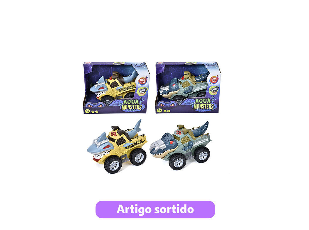 SHARK CAR ONE TWO FUN COM LUZ E SOM MODELOS SORTIDOS image number 0