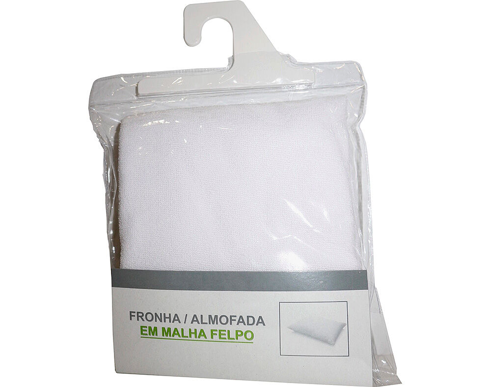 FRONHA PROTETORA FELPO COM FECHO 80%ALGOD&Atilde;O 20%POLIESTER 50X70CM