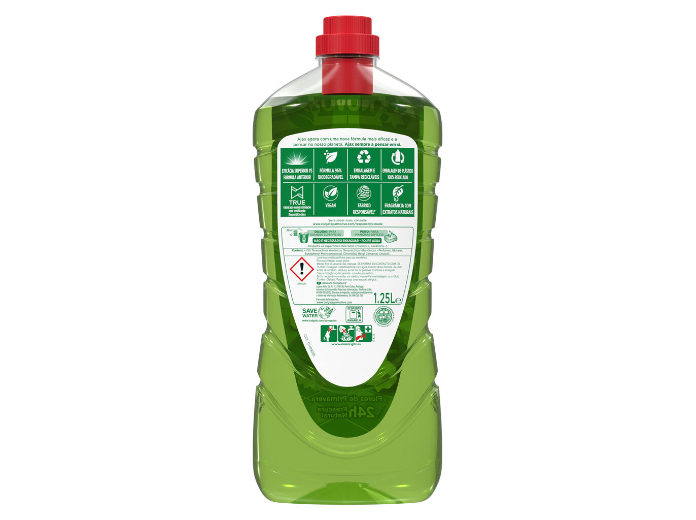 Lava Tudo Festa de Flores Fragr&acirc;ncia Flores de Primavera Ajax 1250ml image number 1