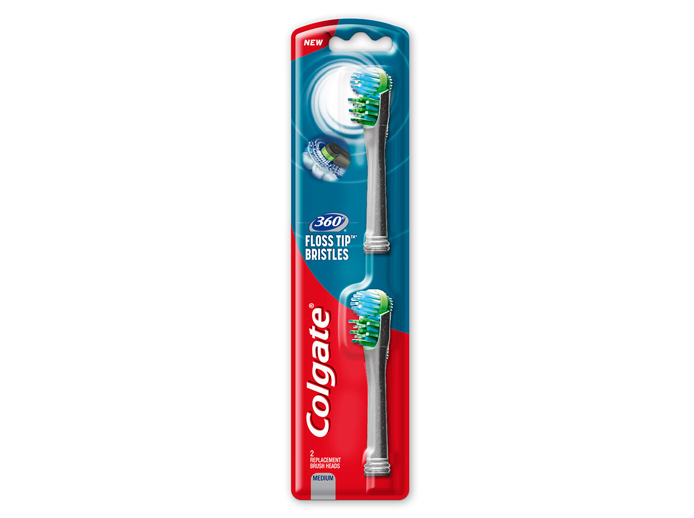 ESCOVA COLGATE DE DENTES RECARGA 360 FLOSS TIP 2UN image number 0