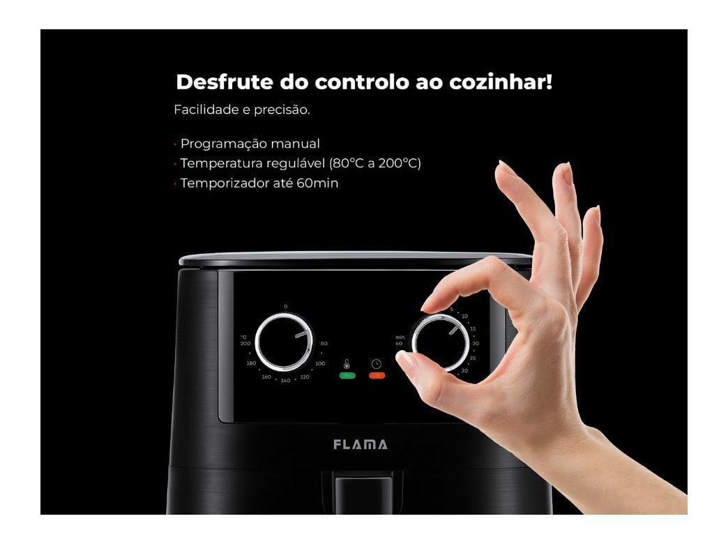 FRITADEIRA AIRFRYER FLAMA 646FL 4.2L PRETO image number 4