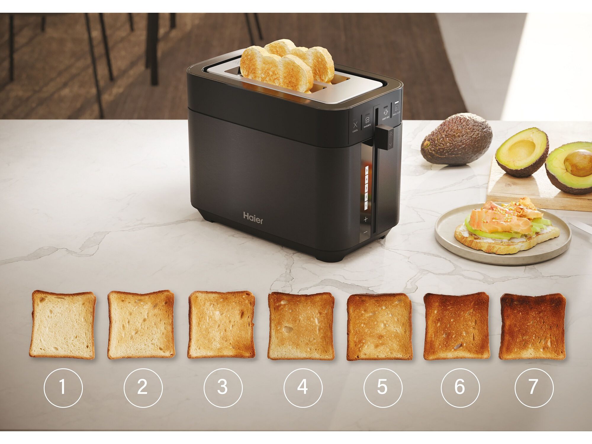 TORRADEIRA 2 FENDAS HAIER HTO5A3 011 S&Eacute;RIE 5 1150 W image number 6