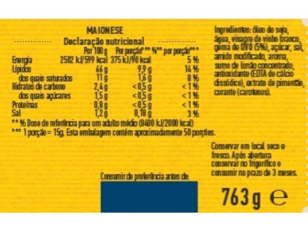 MAIONESE HELLMANN'S 763G image number 1