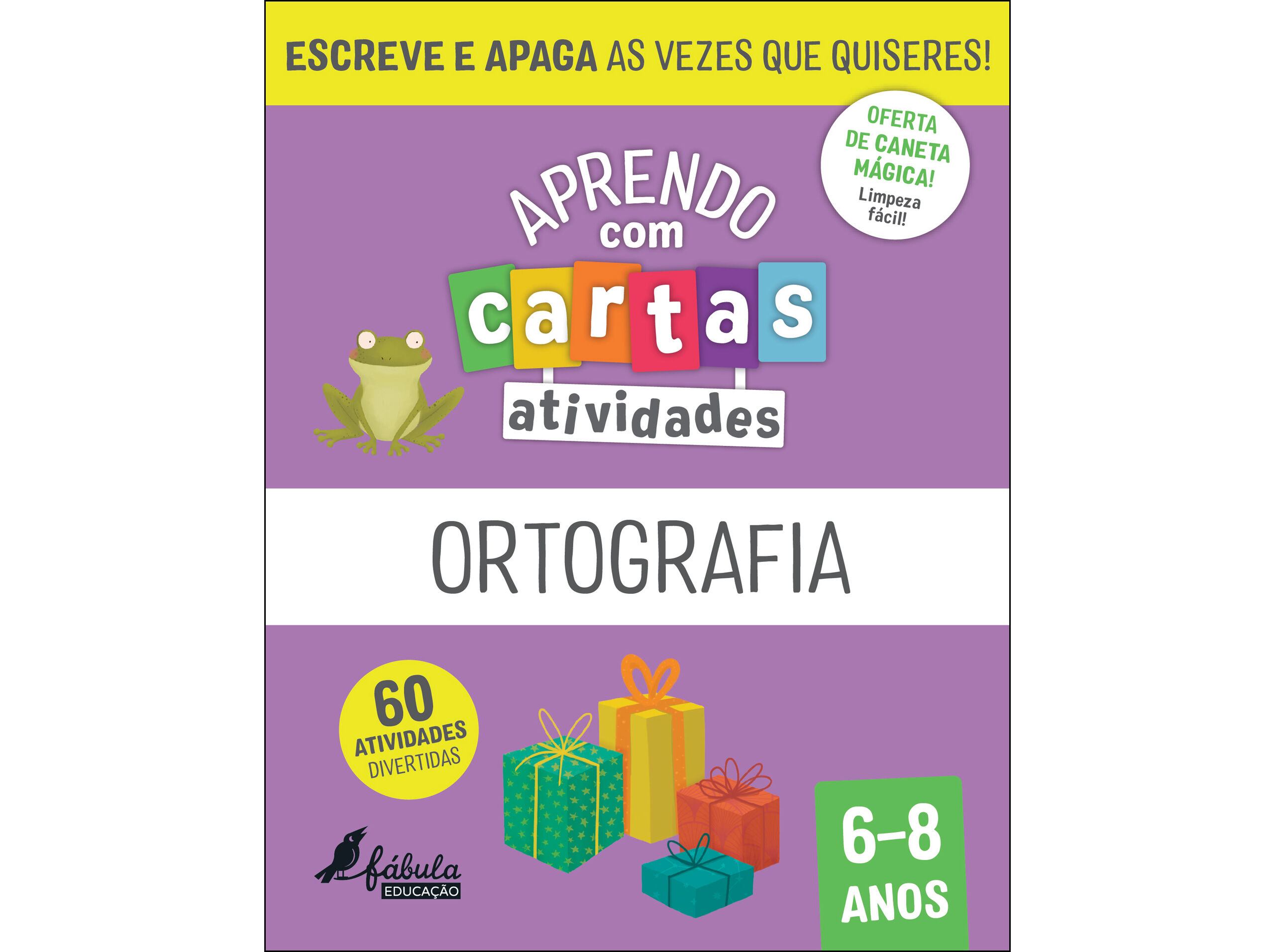 LIVRO APRENDO COM CARTAS: ATIVIDADES ORTOGRAFIA 6-8 ANOS image number 0