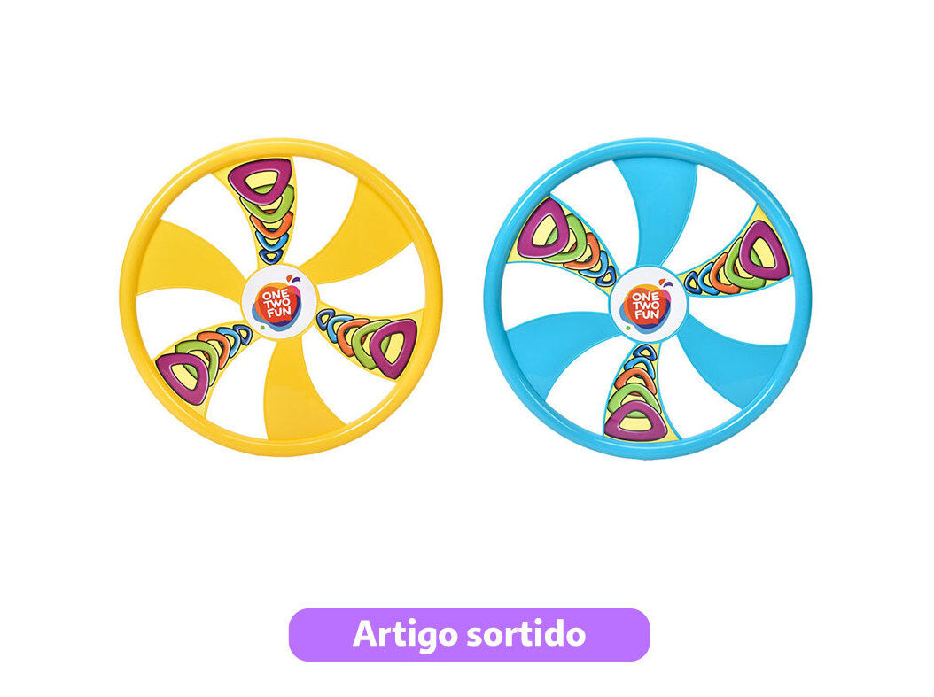 DISCO VOADOR ONE TWO FUN &Oslash;30CM CORES SORTIDAS