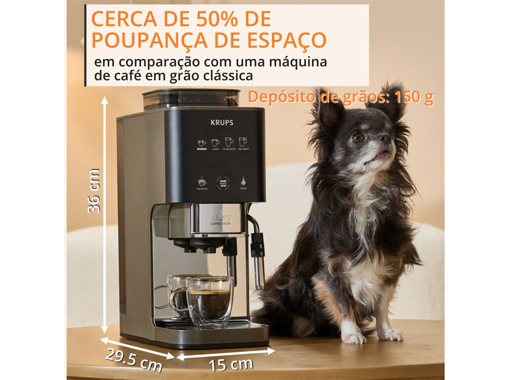 MAQUINA CAFE AUTOMATICA KRUPS SA403BE0 CRUSH EXPERIENCE LIONESS image number 5