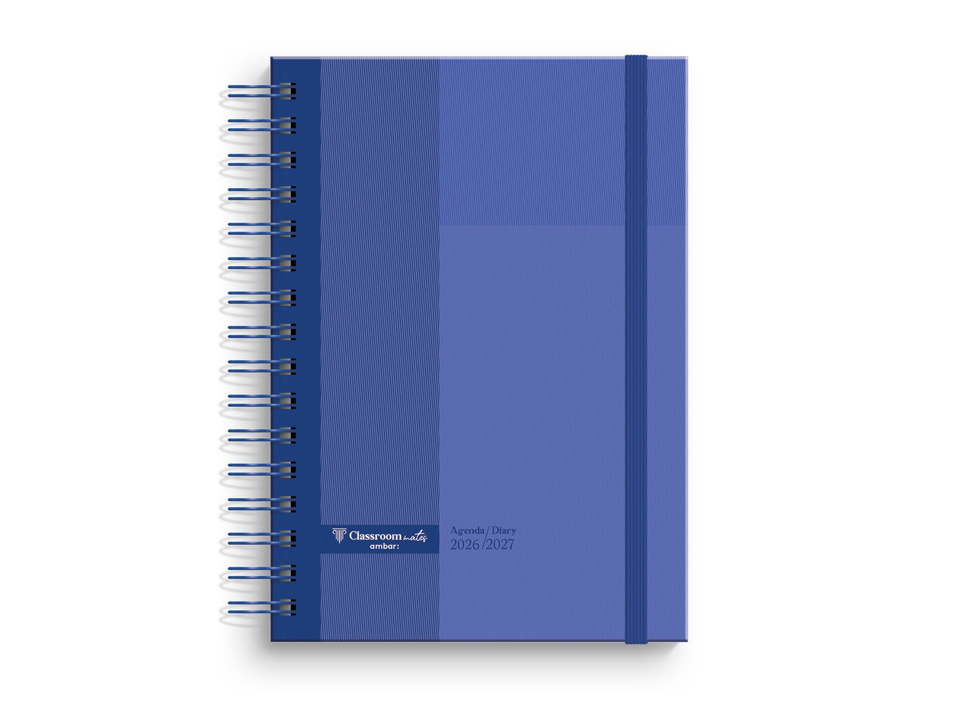 AGENDA ESCOLAR SEMANAL A5 ESPIRAL AMBAR AZUL