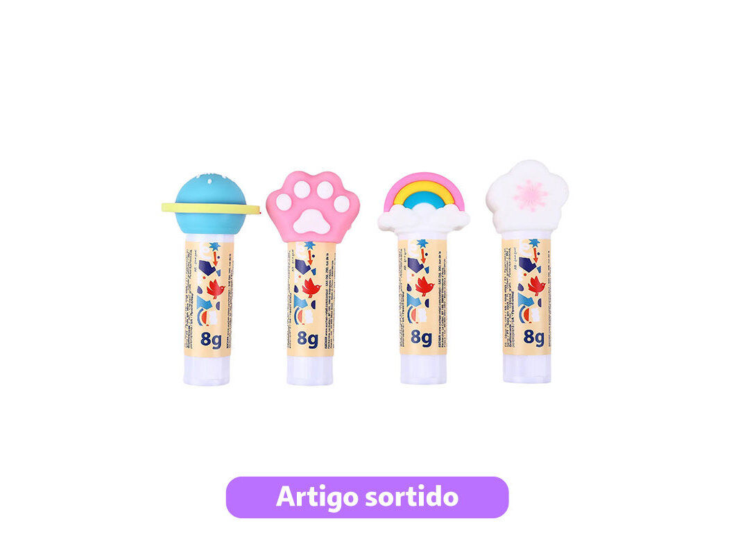 TUBO COLA AUCHAN 8G COM BORRACHA MODELOS SORTIDOS image number 0