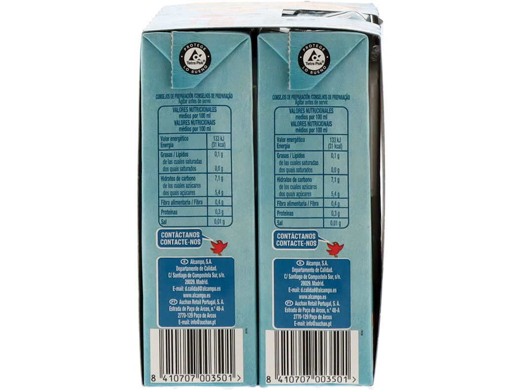 N&Eacute;CTAR AUCHAN MERENDA LIGHT 6X200ML image number 2