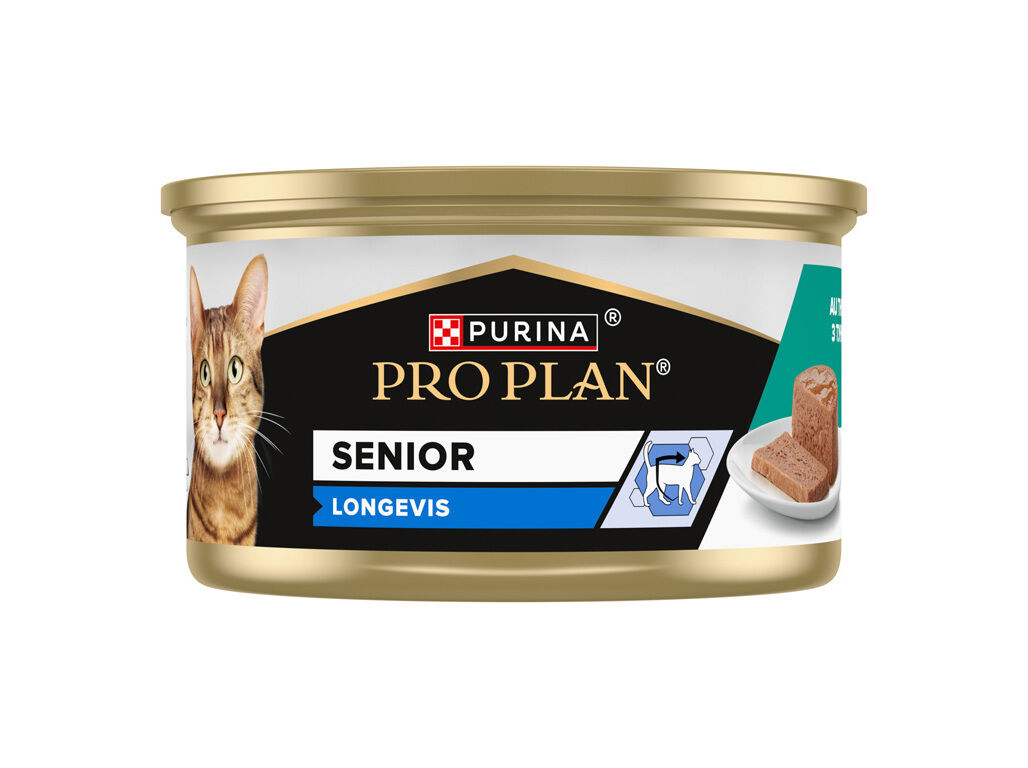COMIDA H&Uacute;MIDA GATO PRO PLAN S&Eacute;NIOR MOUSSE ATUM 85G image number 1