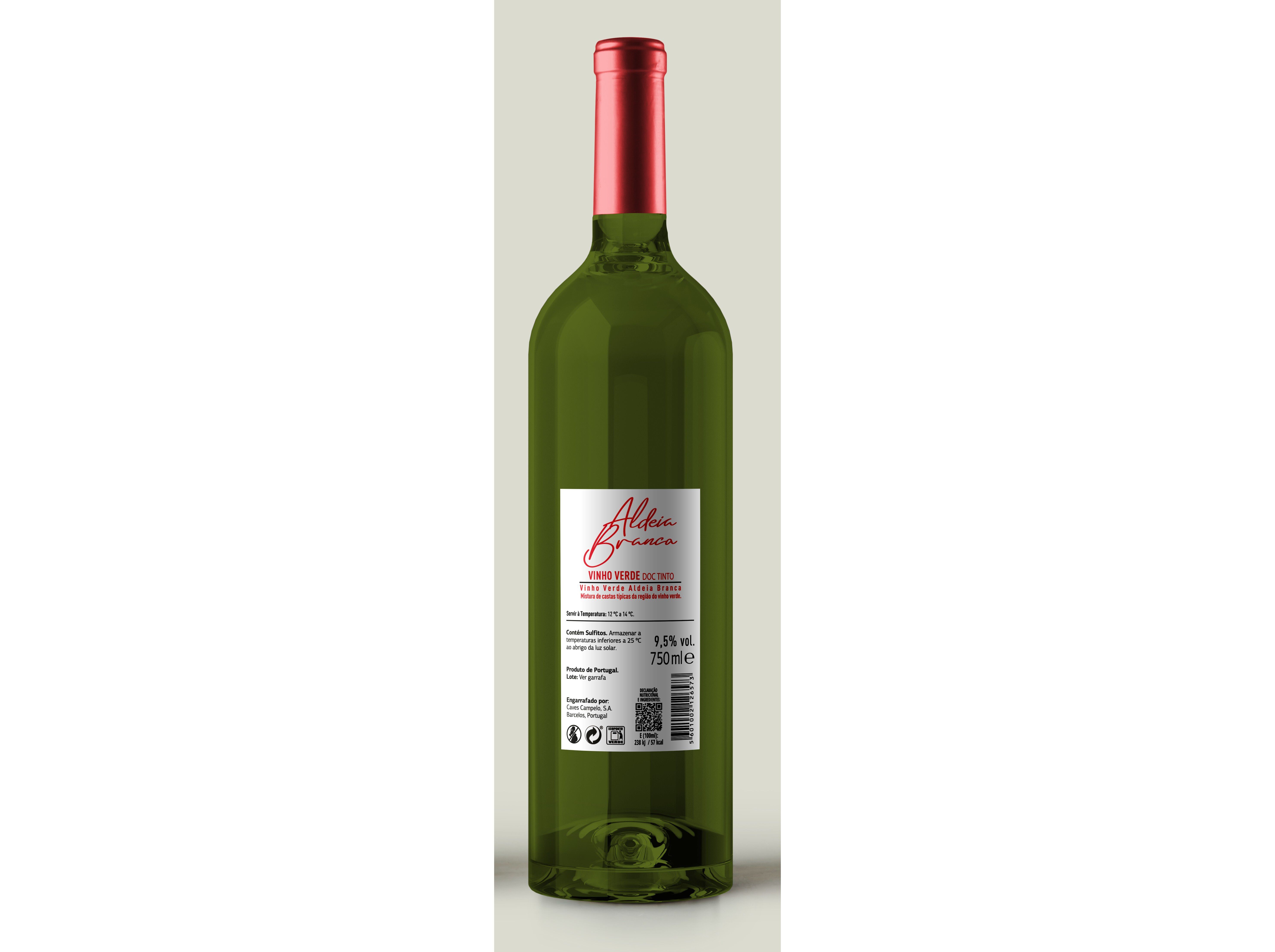VINHO VERDE ALDEIA BRANCA TINTO 750ML image number 1