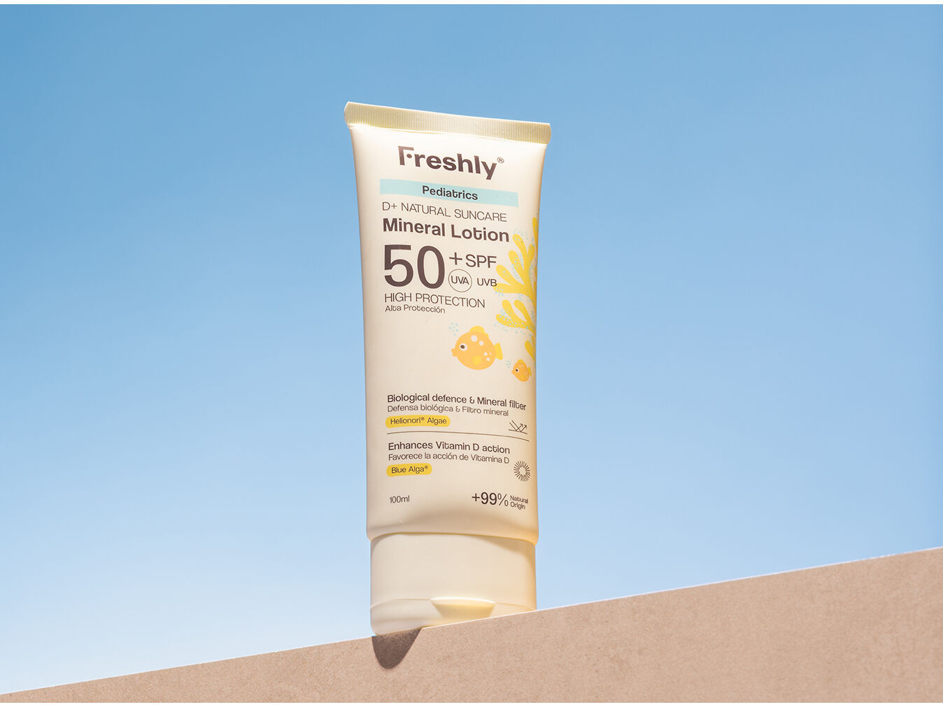 LO&Ccedil;&Atilde;OMINERAL FRESHLY D+NATURALPEDIATRICSPF50+ 100ML image number 2