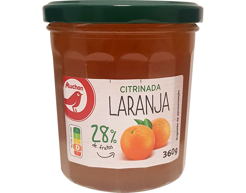 CITRINADA AUCHAN 28% DE FRUTOS LARANJA 360G image number 0