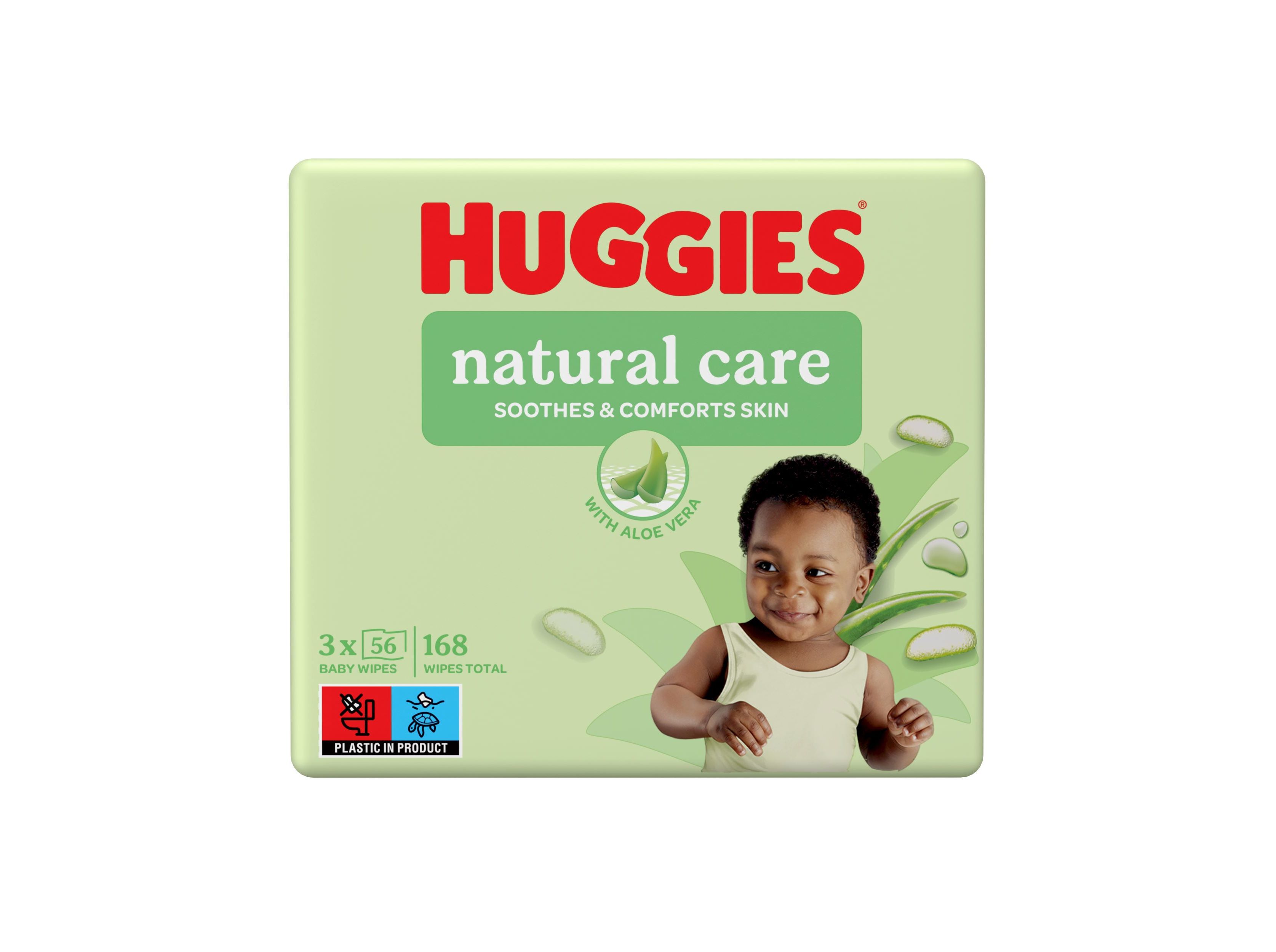 TOALHITAS HUGGIES NATURAL CARE 168UN image number 1