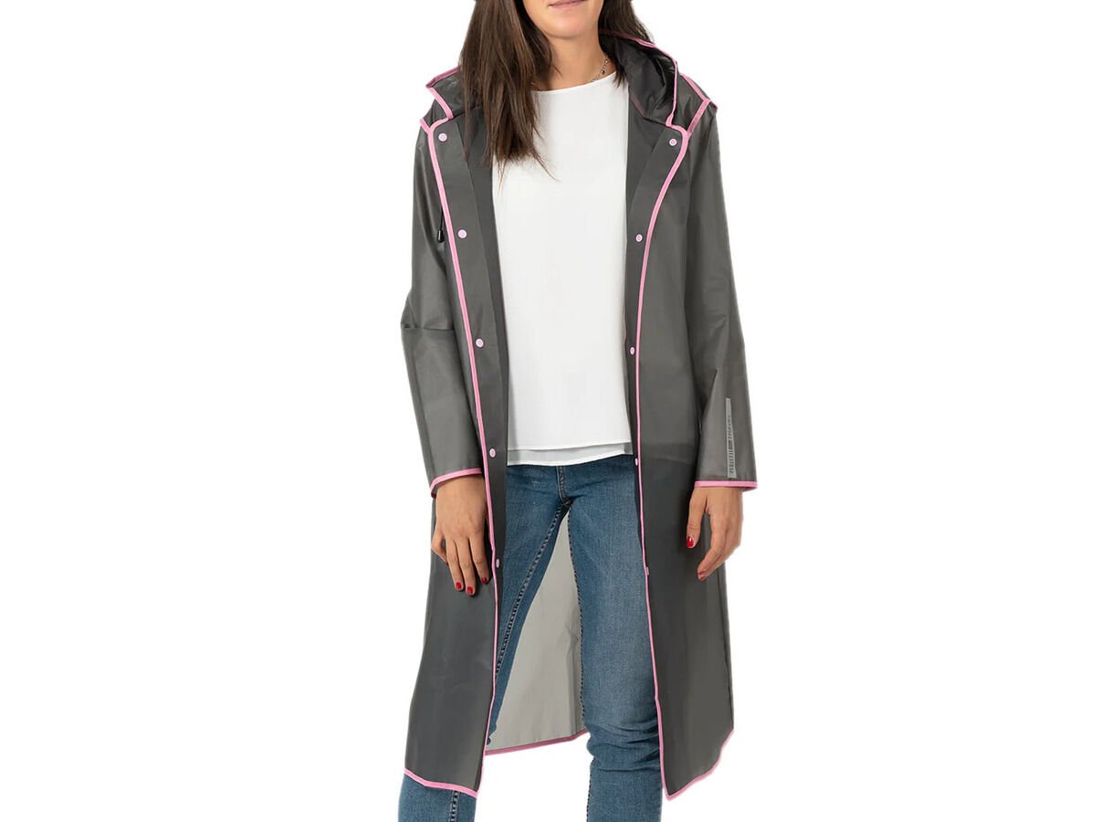 IMPERME&Aacute;VEL PERLETTI CINZENTO / ROSA TAMANHO M - ALTURA 165/175CM image number 0