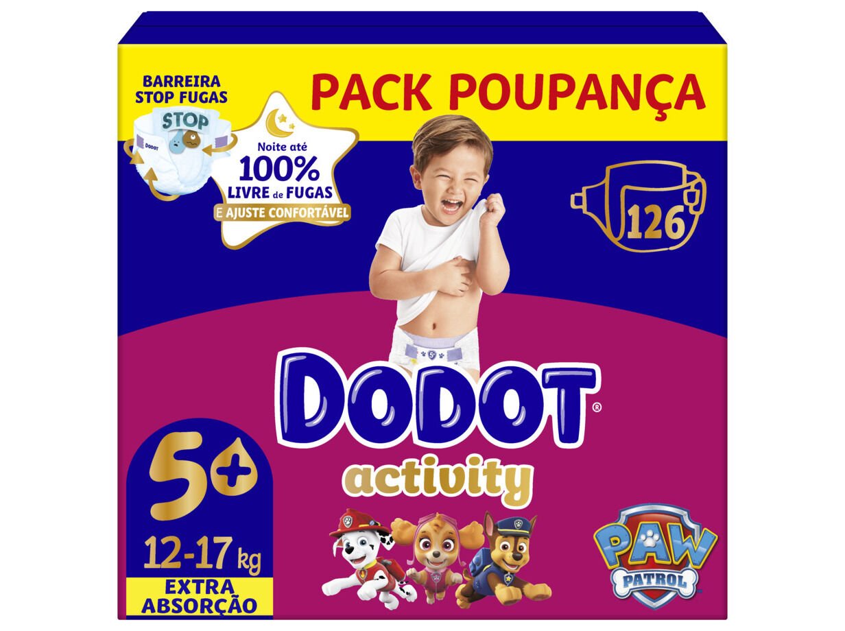 FRALDAS DODOT ACTIVITY EXTRA BOX T5 126UN image number 1