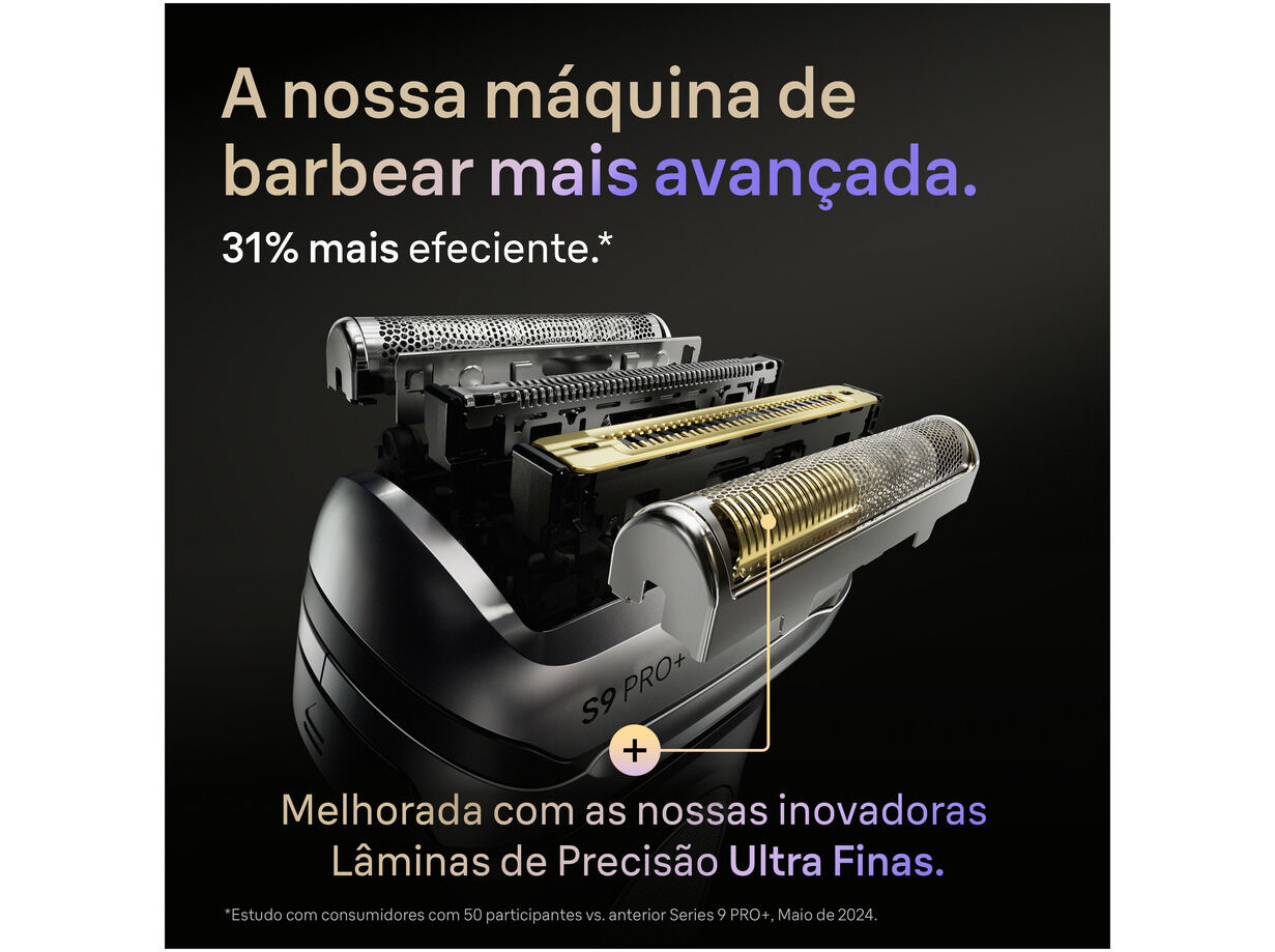 M&Aacute;QUINA BARBEAR BRAUN SHAVER S9 9655 CC GREY 1 image number 4