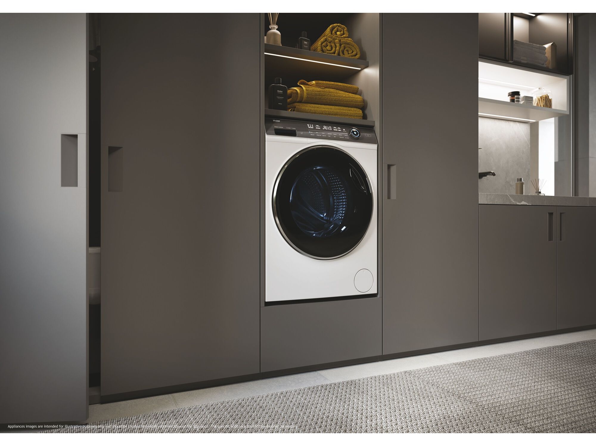 M&Aacute;QUINA DE LAVAR E SECAR ROUPA HAIER HWD10BD14979NUGS (10/6KG D BRANCO) image number 10