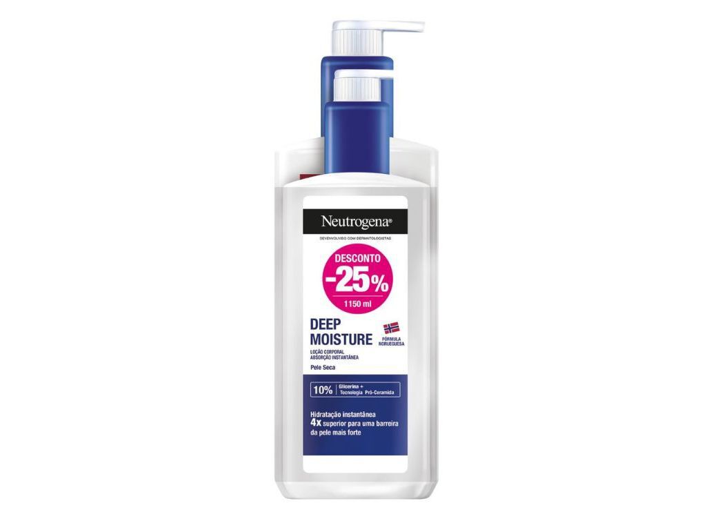 LO&Ccedil;&Atilde;O CORPO NEUTROGENA DEEP MOISTURE 750+400ML image number 0
