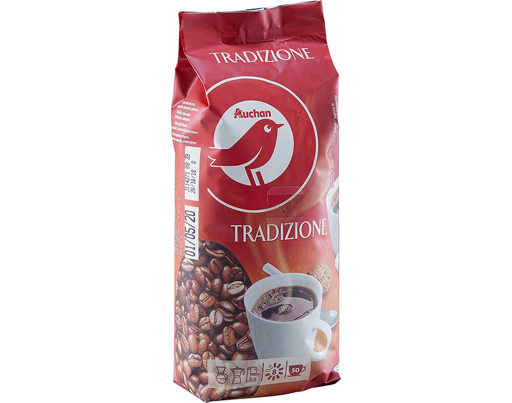 CAF&Eacute; AUCHAN EM GR&Atilde;O TRADI&Ccedil;&Atilde;O INTENSIDADE 8 250G image number 0