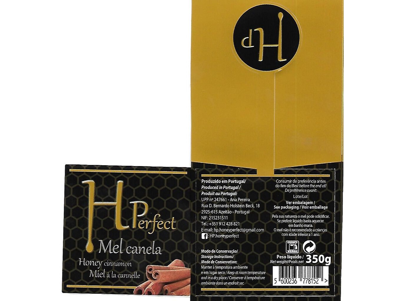 MEL HPERFECT COM CANELA 350G image number 1