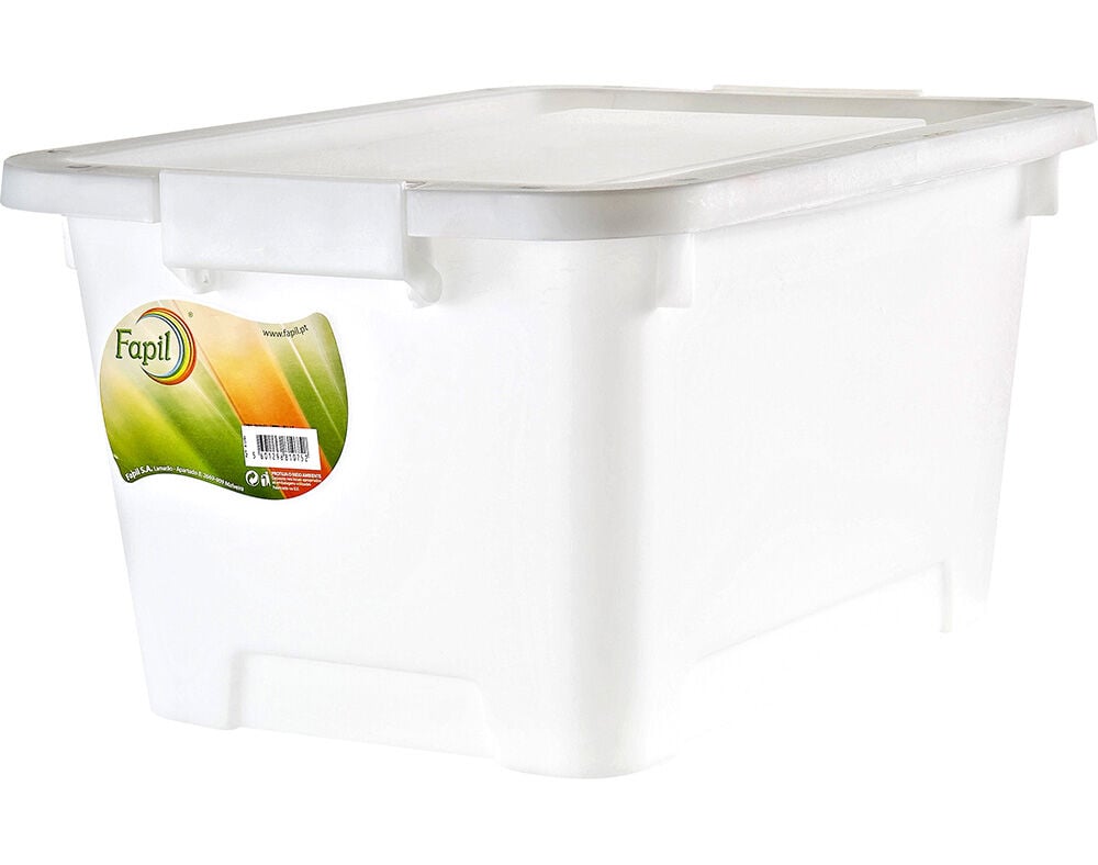 CAIXA DE ARRUMA&Ccedil;&Atilde;O FAPIL TRANSPARENTE 40L