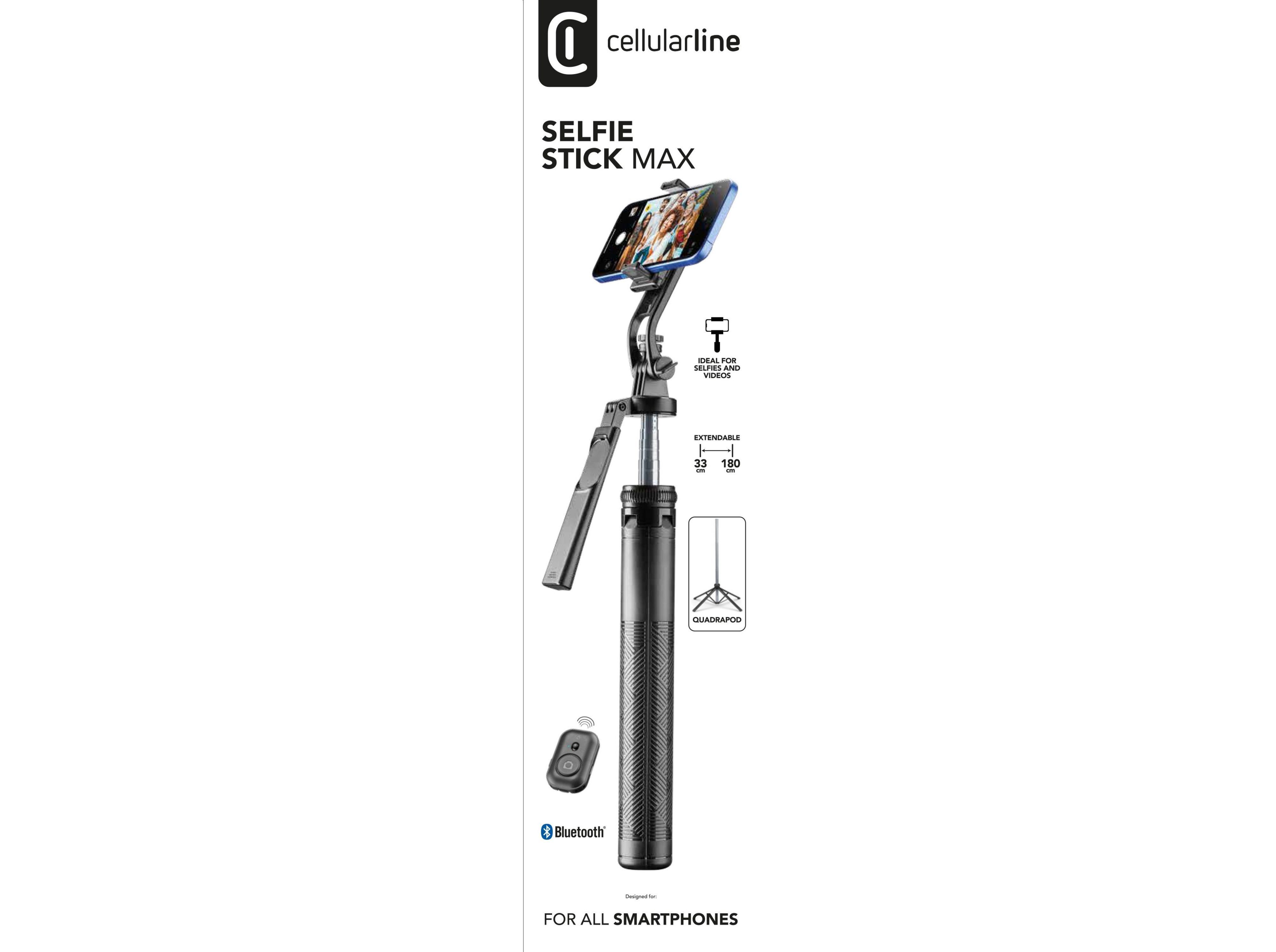 TRIP&Eacute; CELLULARLINE COM SELFIESTICK MAX image number 1