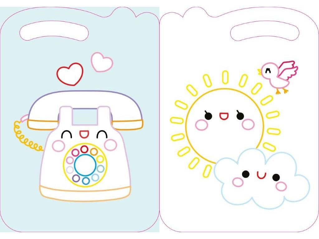 LIVRO LEVA-ME COLORIR E AUTOCOLANTES KAWAII - VERDE image number 1
