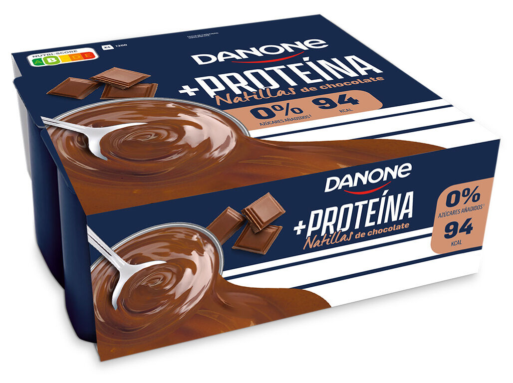 SOBREMESA DANONE PROTE&Iacute;NA CHOCOLATE 4X120G image number 0