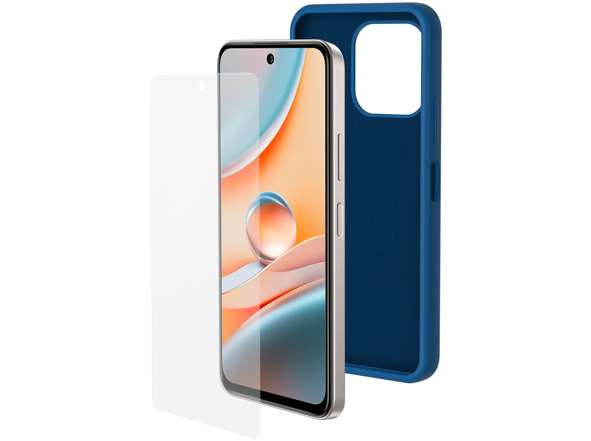 CAPA + PROTECTOR ECR&Atilde; SPC D 3 PRO AZUL 6.7"