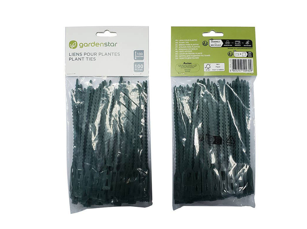 ATILHOS PARA PLANTAS GARDENSTAR 100 UNIDADES