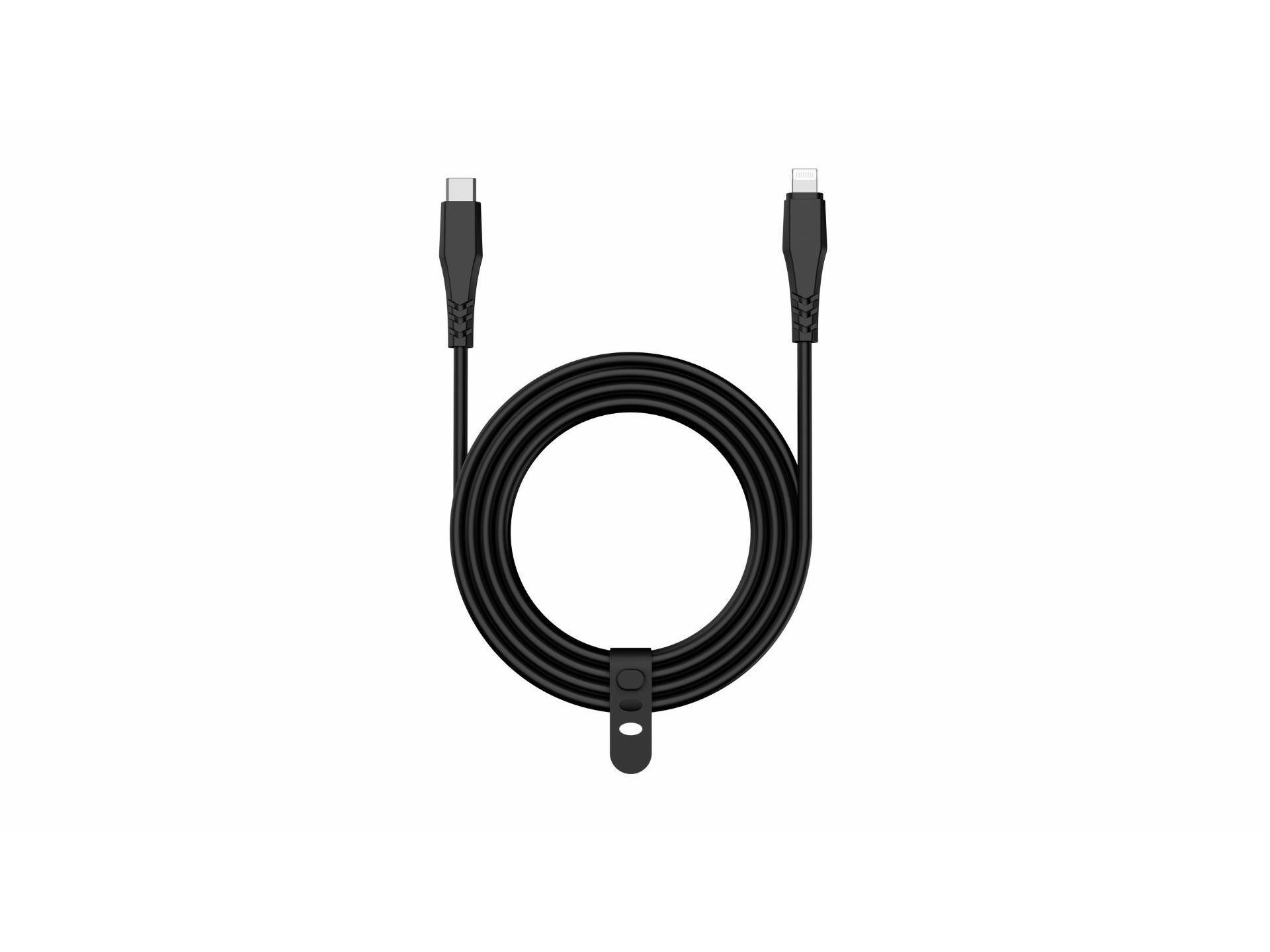 CABO USBC TO 8PIN QILIVE 600183187 PRETO 3M 3A MFI image number 0