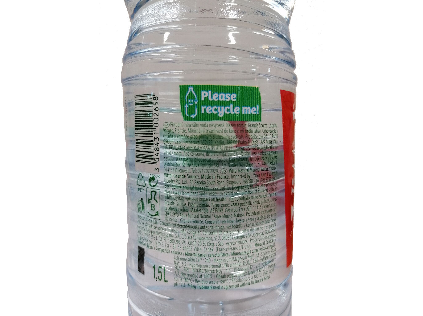 &Aacute;GUA VITTEL MINERAL 1.5L image number 1
